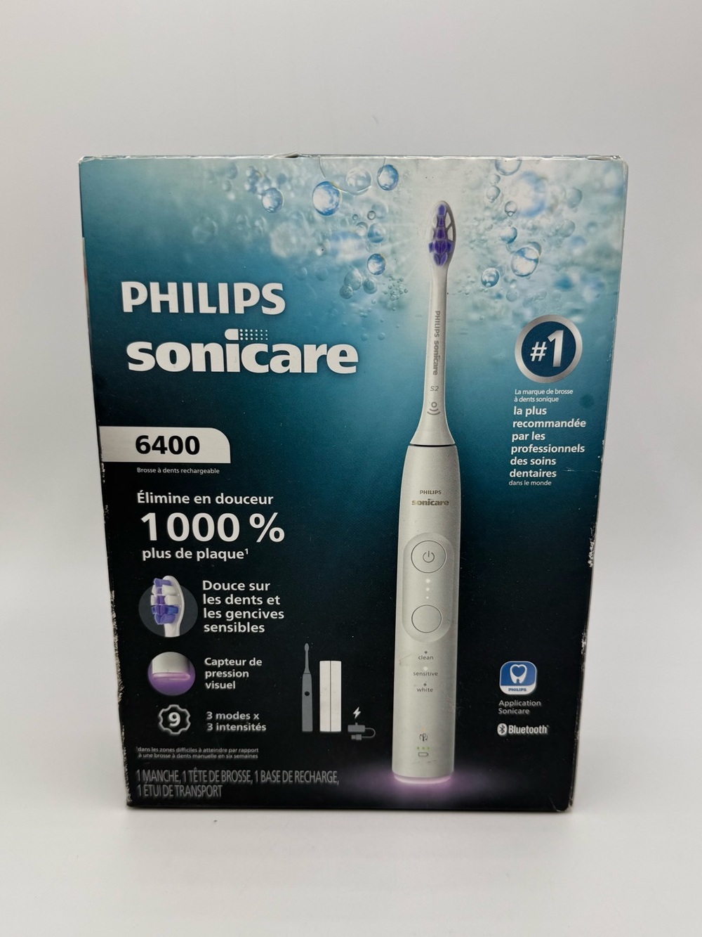 NEW Philips Sonicare 6400 Series, 9 Settings Electric Toothbrush w/ Pressure Sen